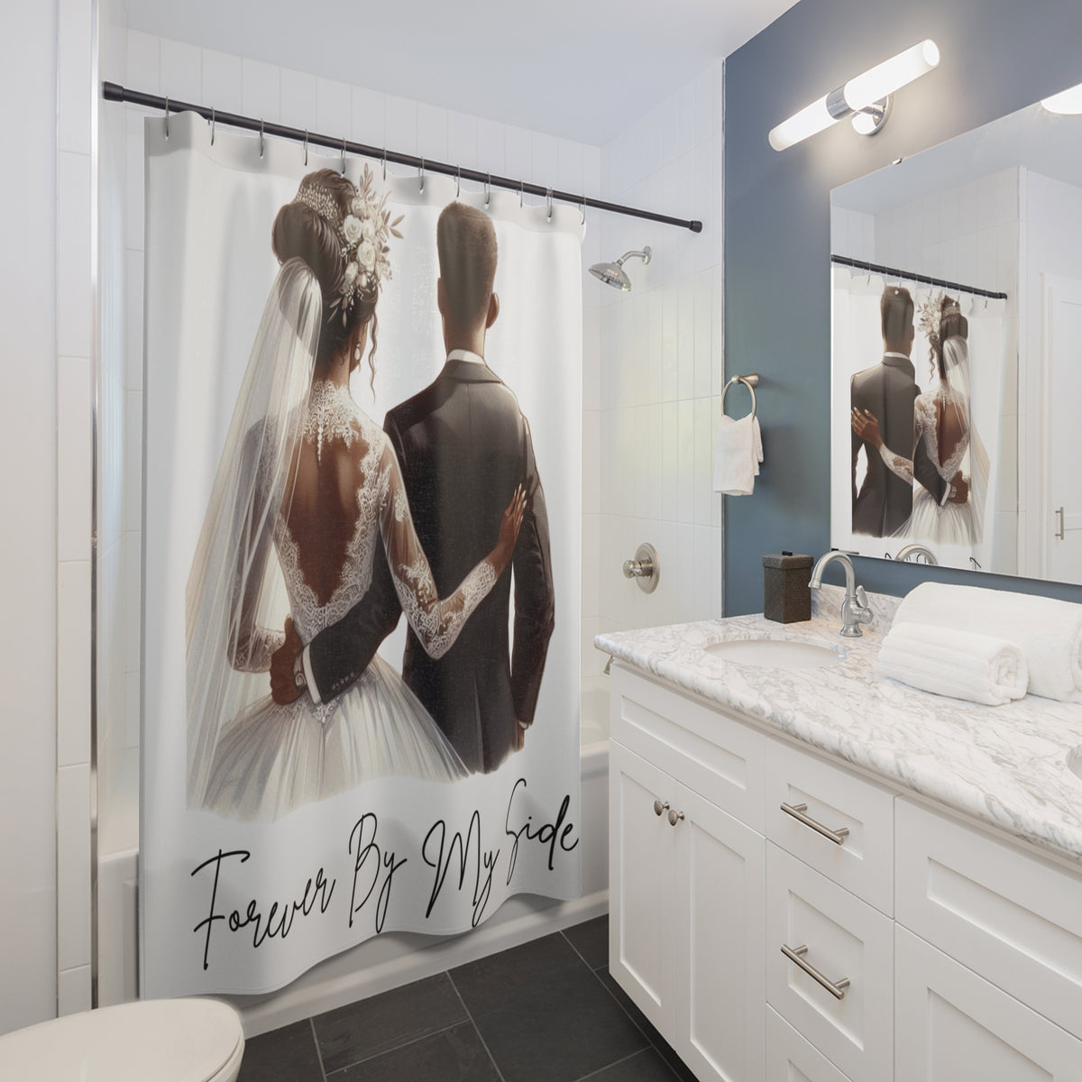 Forever By My Side-Shower Curtains