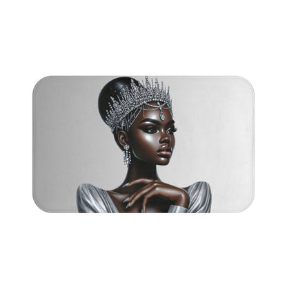 Queen Silver Bath Mat
