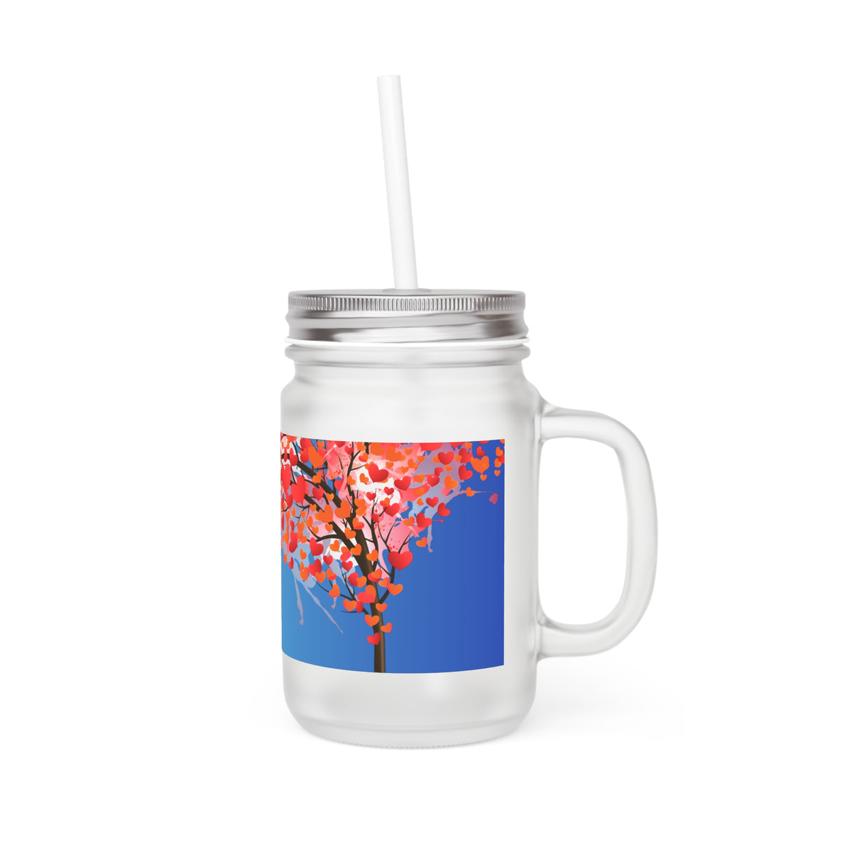 Love Stroll Mason Jar with Heart Design - Perfect for Weddings and Anniversaries