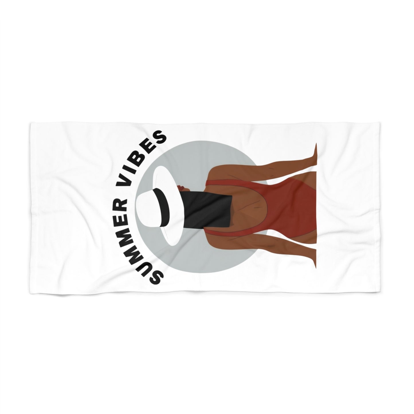 Summer Vibes Beach Towel 3-White