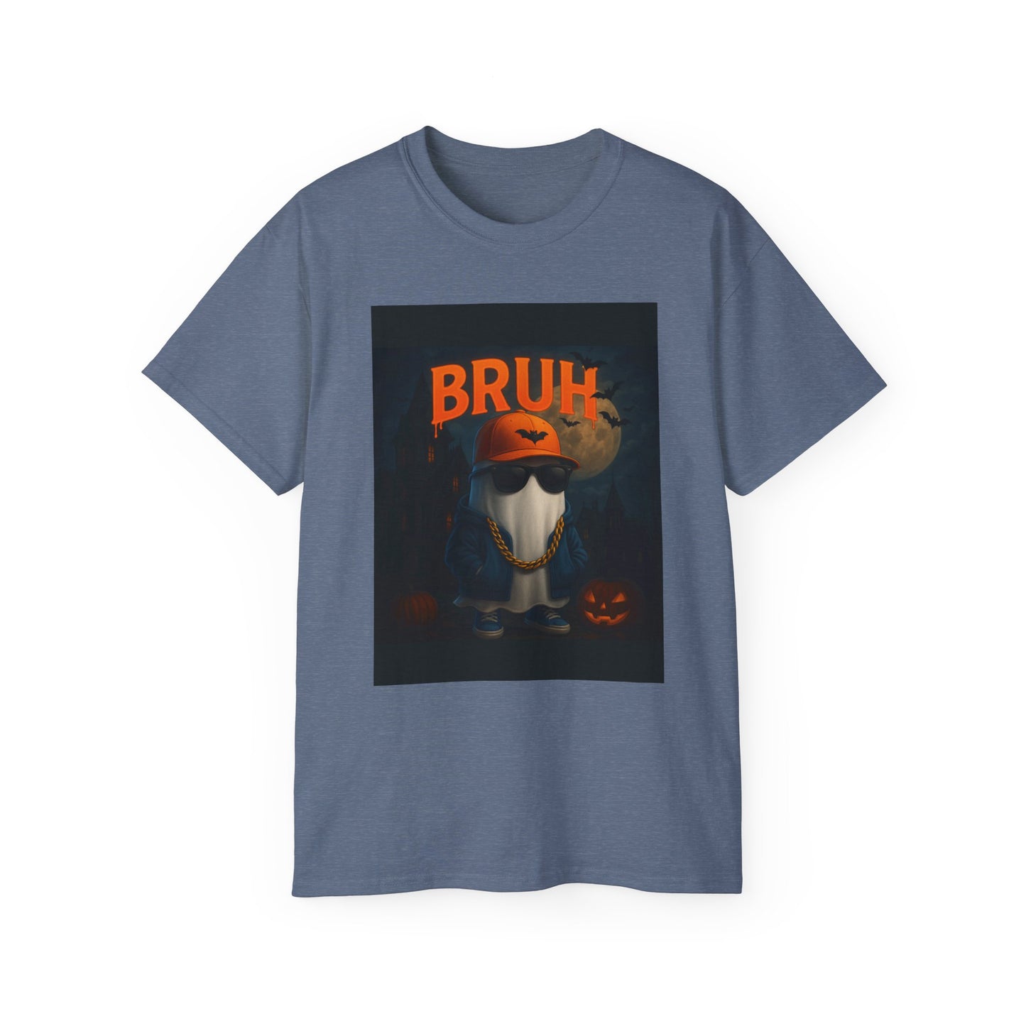 Bruh Cotton T-Shirt (Haunted House)
