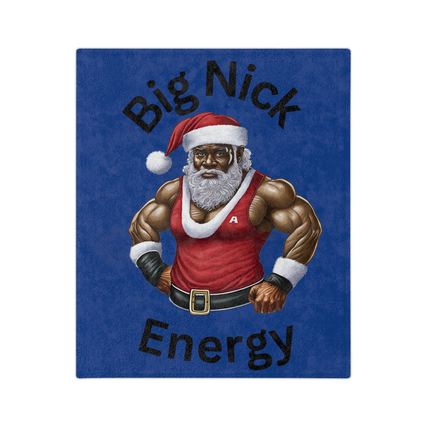 Big Nick Energy Velveteen Microfiber Blanket (Blue)