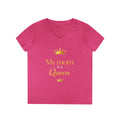 My Mom Is A Queen V-Neck Tee