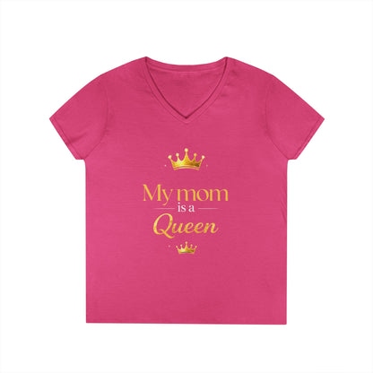My Mom Is A Queen V-Neck Tee