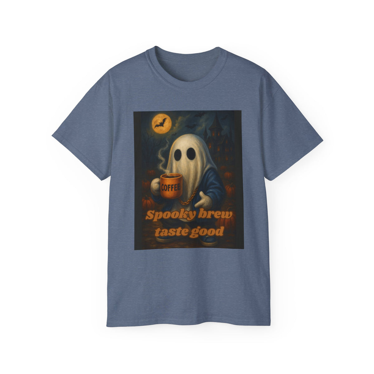 Spooky Brew Ghost T-Shirt (Haunted House)