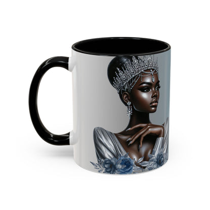 Queen Silver Accent Coffee Mug - 11 & 15oz