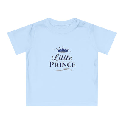 Little Prince Baby T-Shirt (Blue Letters)— Baby Showers, Mother's Day matching tee