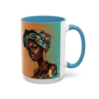 Queen Teal Accent Coffee Mug |  11oz & 15oz
