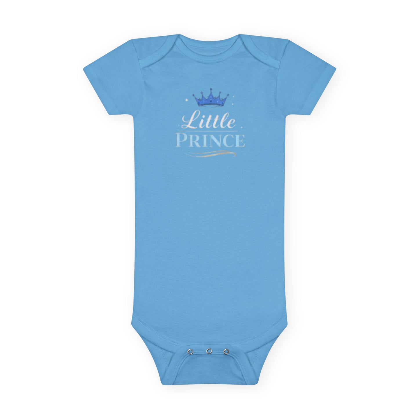 Little Prince Baby Onesie (Blue-Beige Letters) – Mother's Day Matching Tee