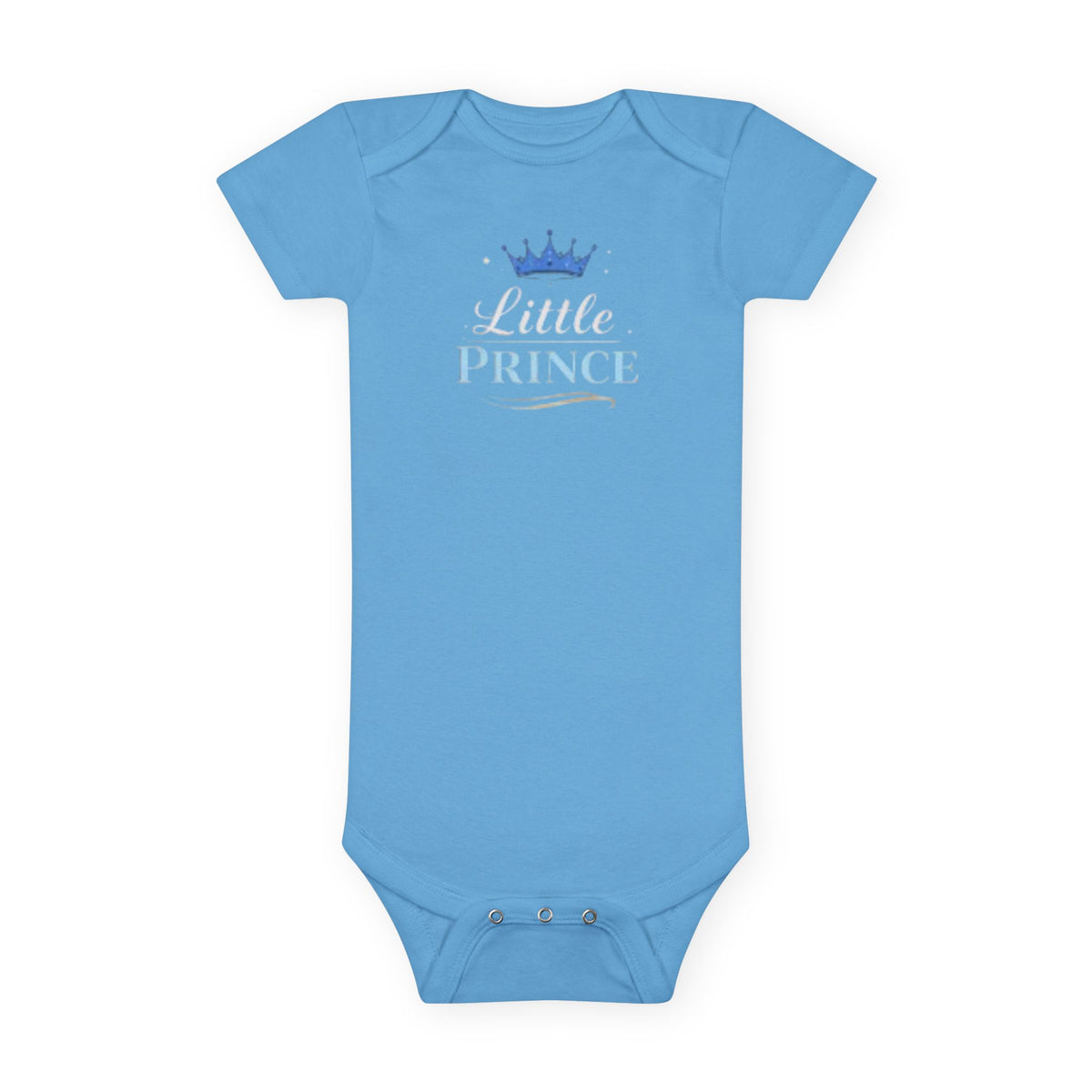 Little Prince Baby Onesie (Blue-Beige Letters) – Mother's Day Matching Tee