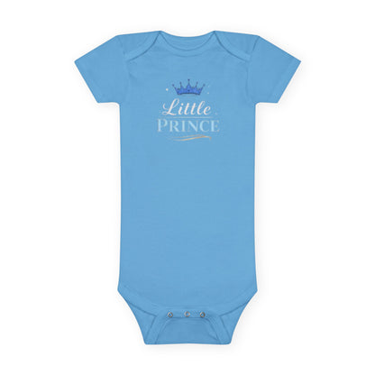 Little Prince Baby Onesie (Blue-Beige Letters) – Mother's Day Matching Tee