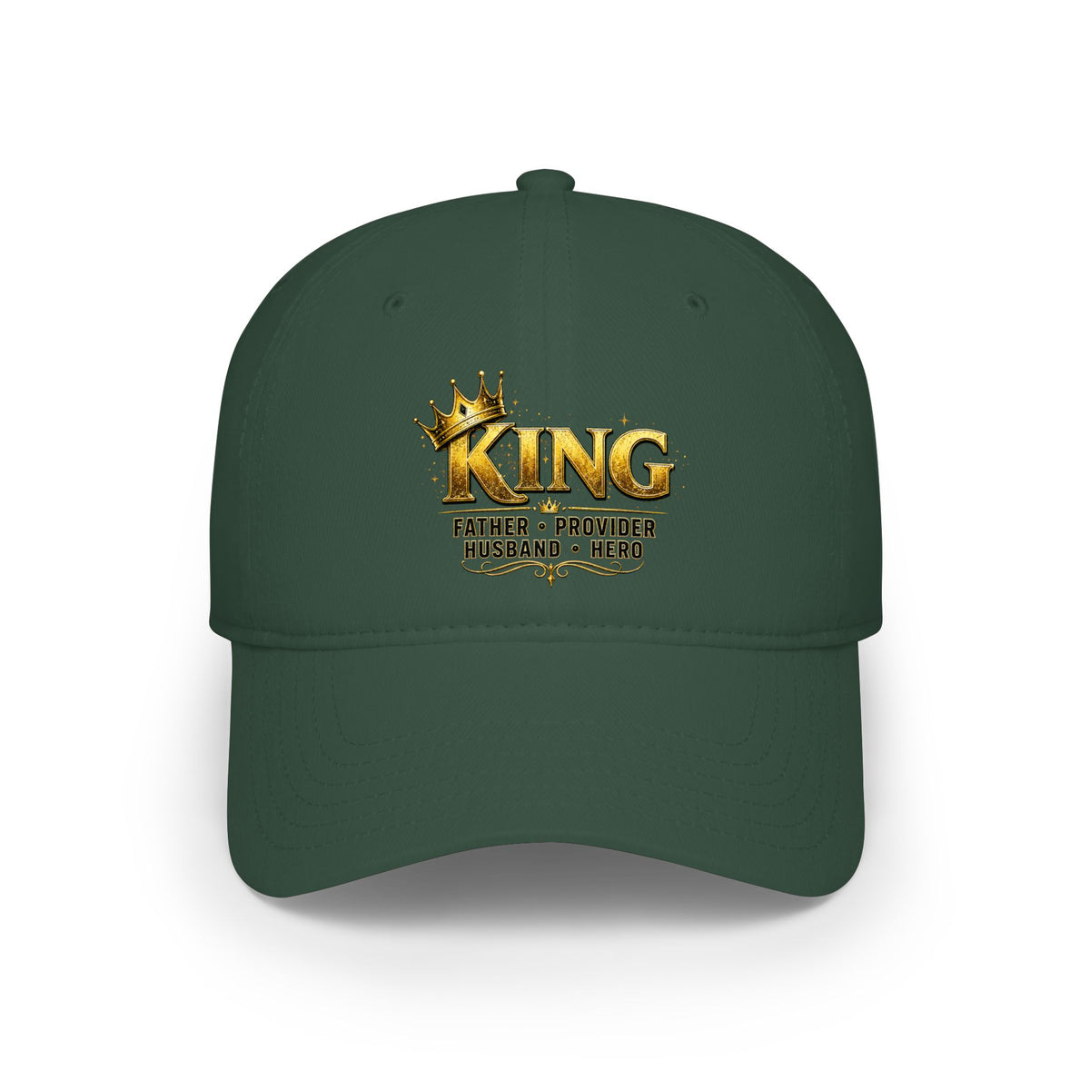 King, Father, Husband, Provider, Hero Crown Baseball Cap