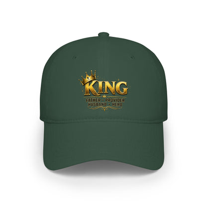King, Father, Husband, Provider, Hero Crown Baseball Cap