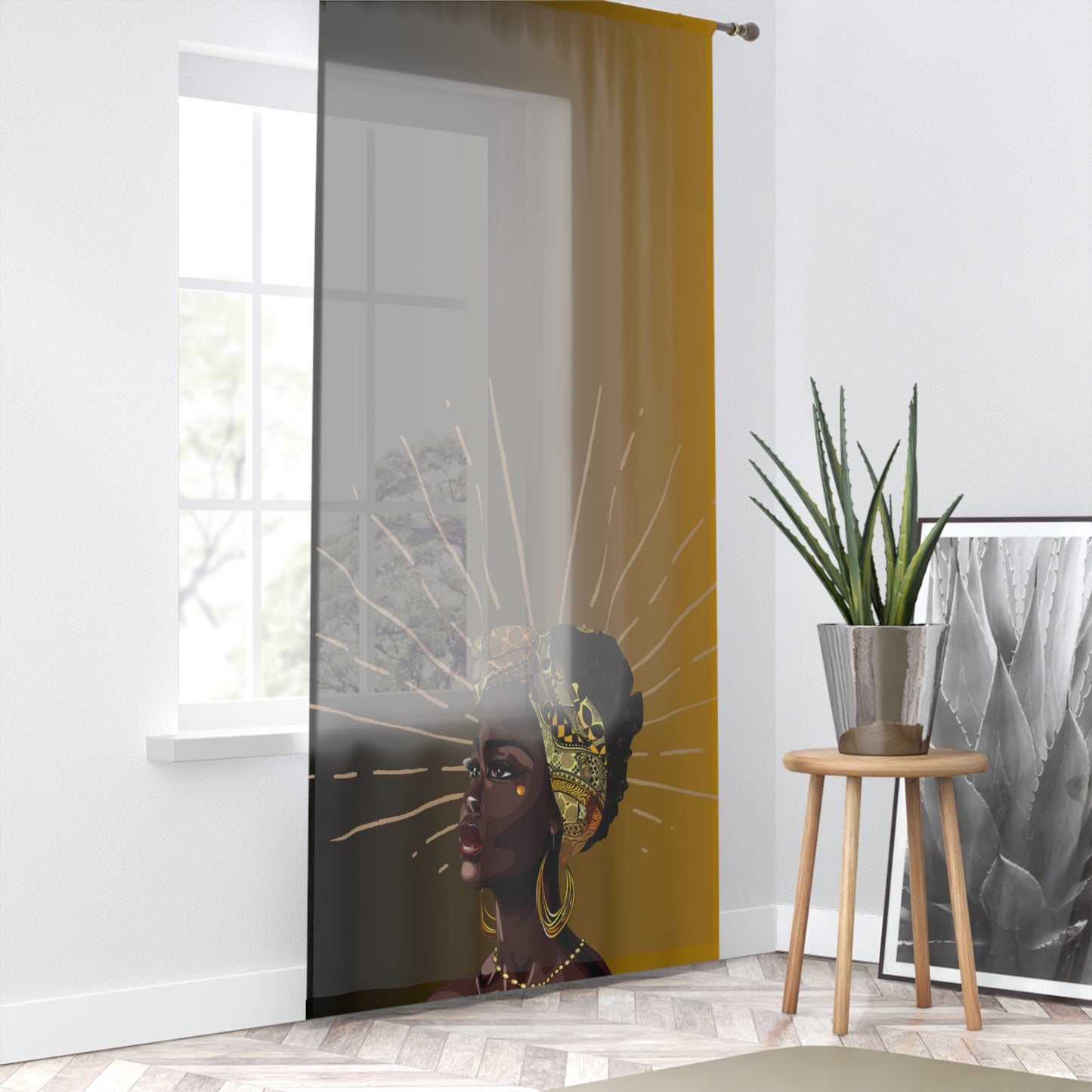 Queen Star Window Curtain