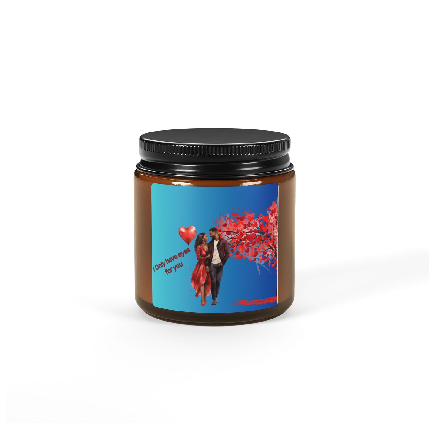 I Only Have Eyes For You-Scented Soy Candle (Multi-Size, Amber Jar)