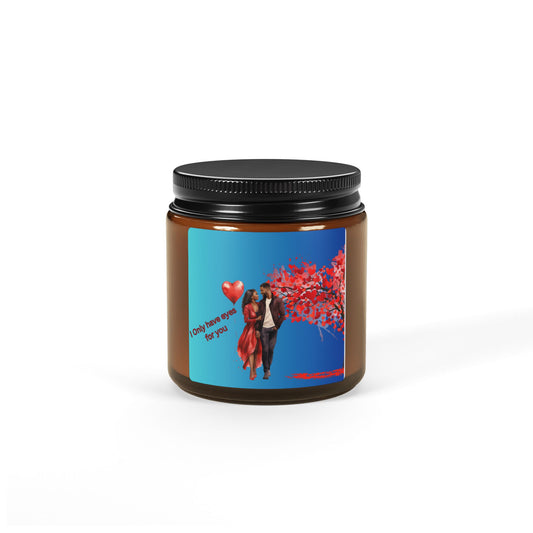 I Only Have Eyes For You-Scented Soy Candle (Multi-Size, Amber Jar)
