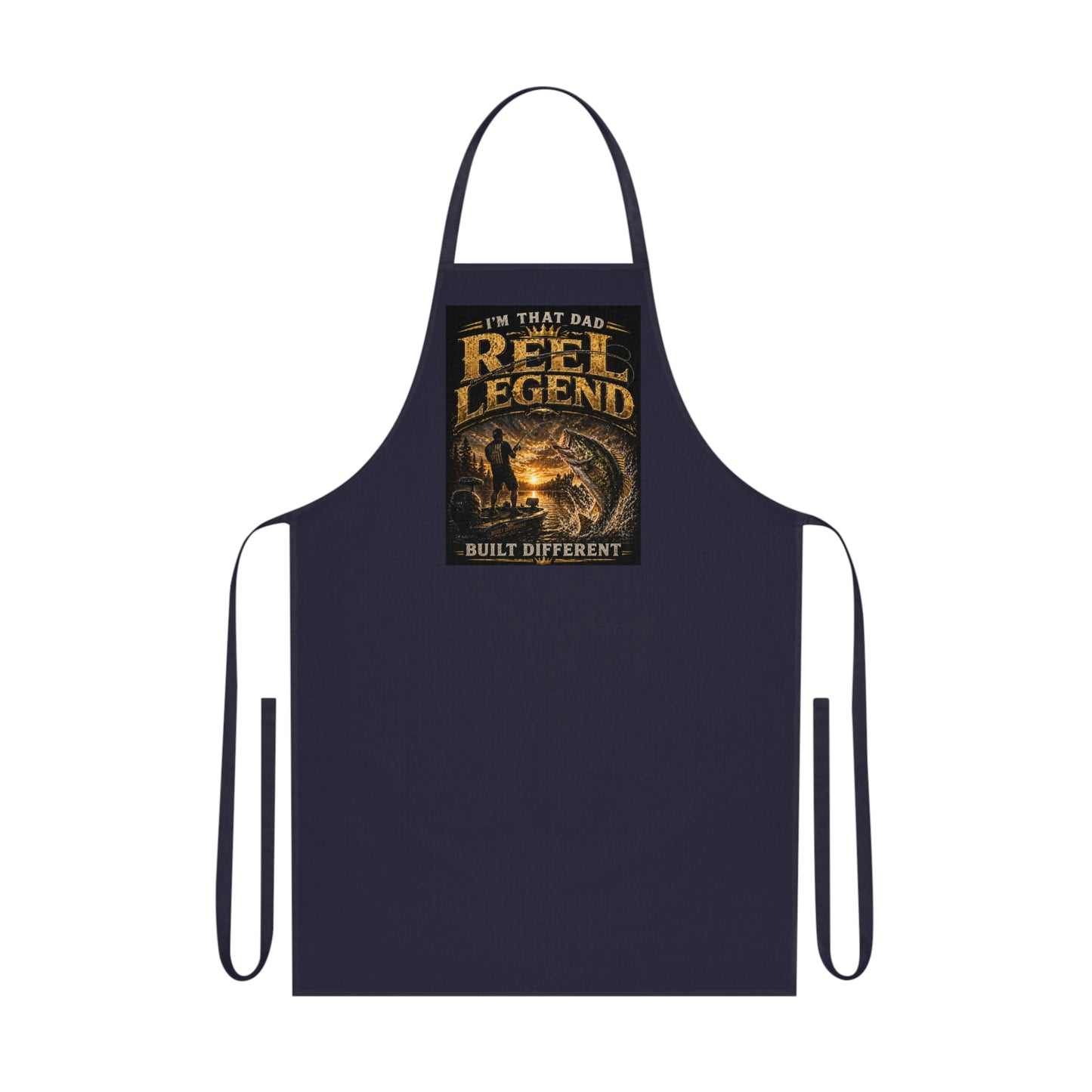 "Reel Legend" Cotton Apron - Funny Fisherman Apron