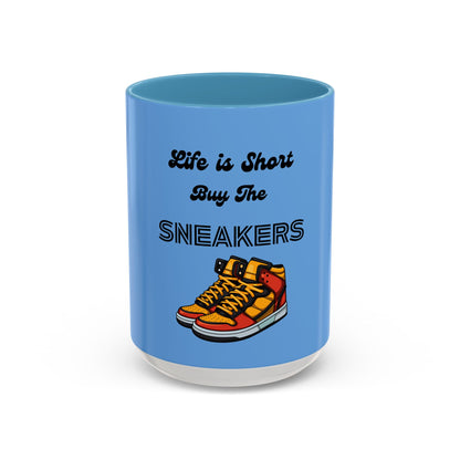 Sneaker Head Accent Coffee Mug