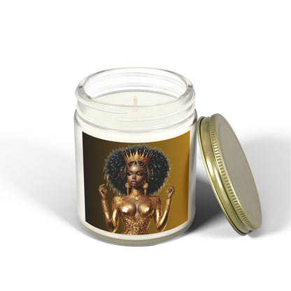 Golden Goddess-Scented Candles, Coconut Apricot Wax (4oz, 9oz)