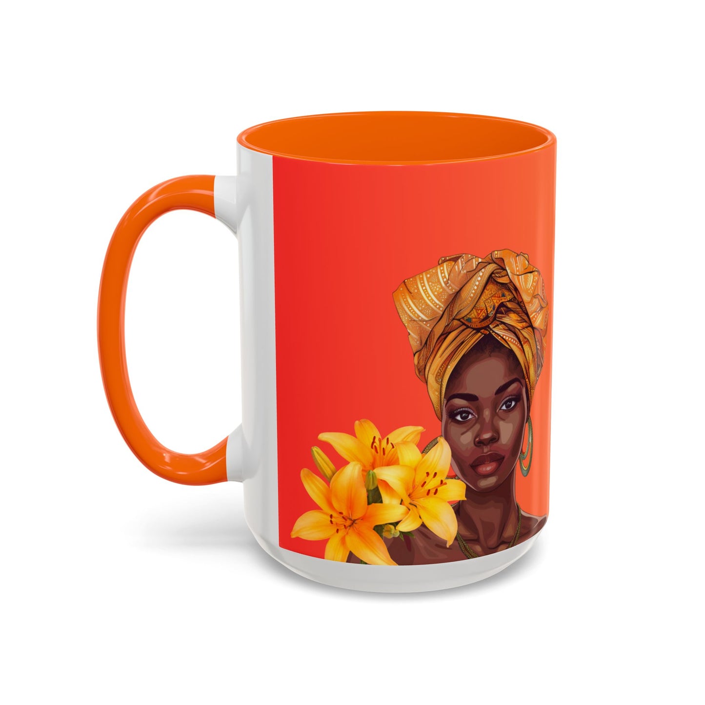Queen Lily Coffee Mug - Colorful Floral Design