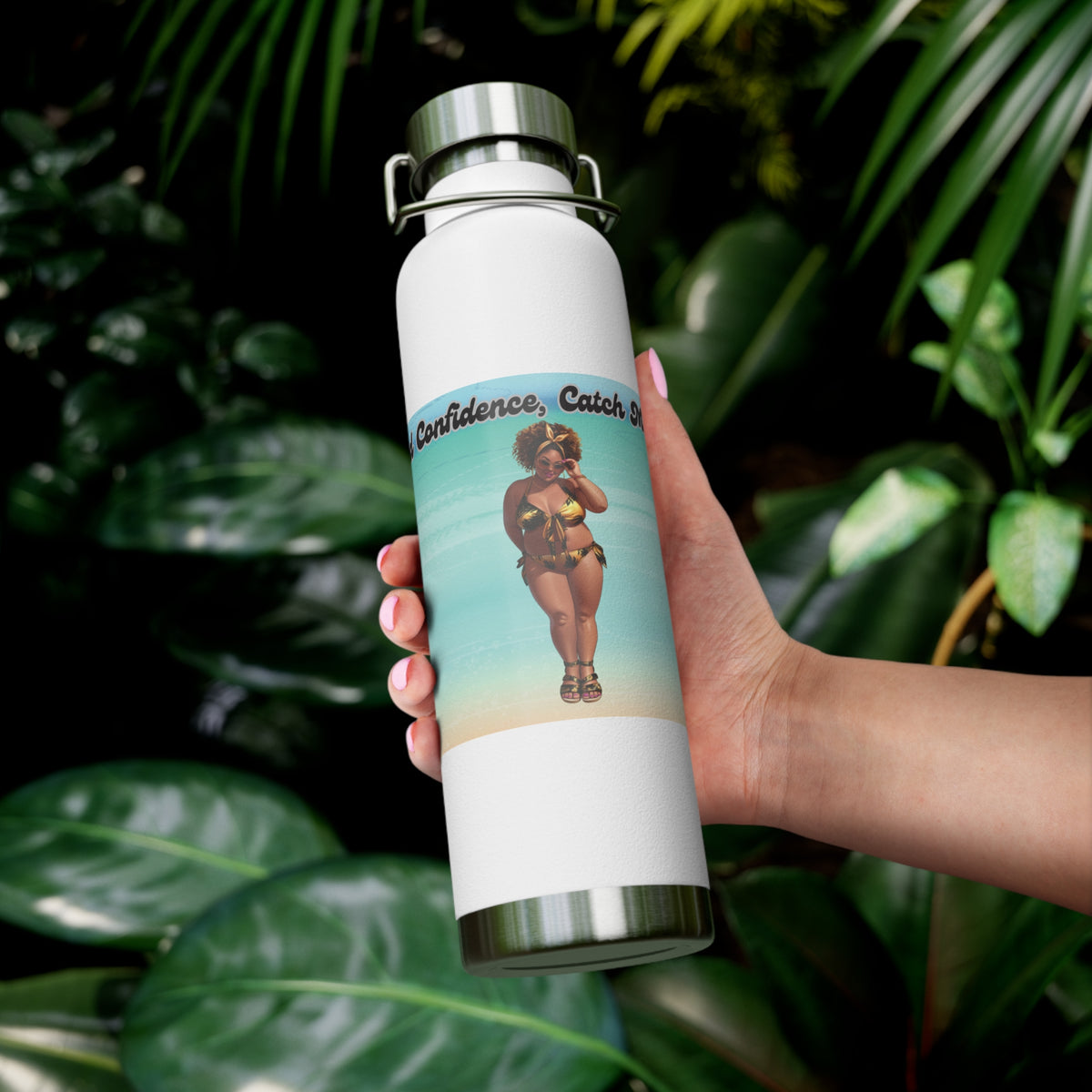Curves and Confidence Insulated 22 oz Water Bottle