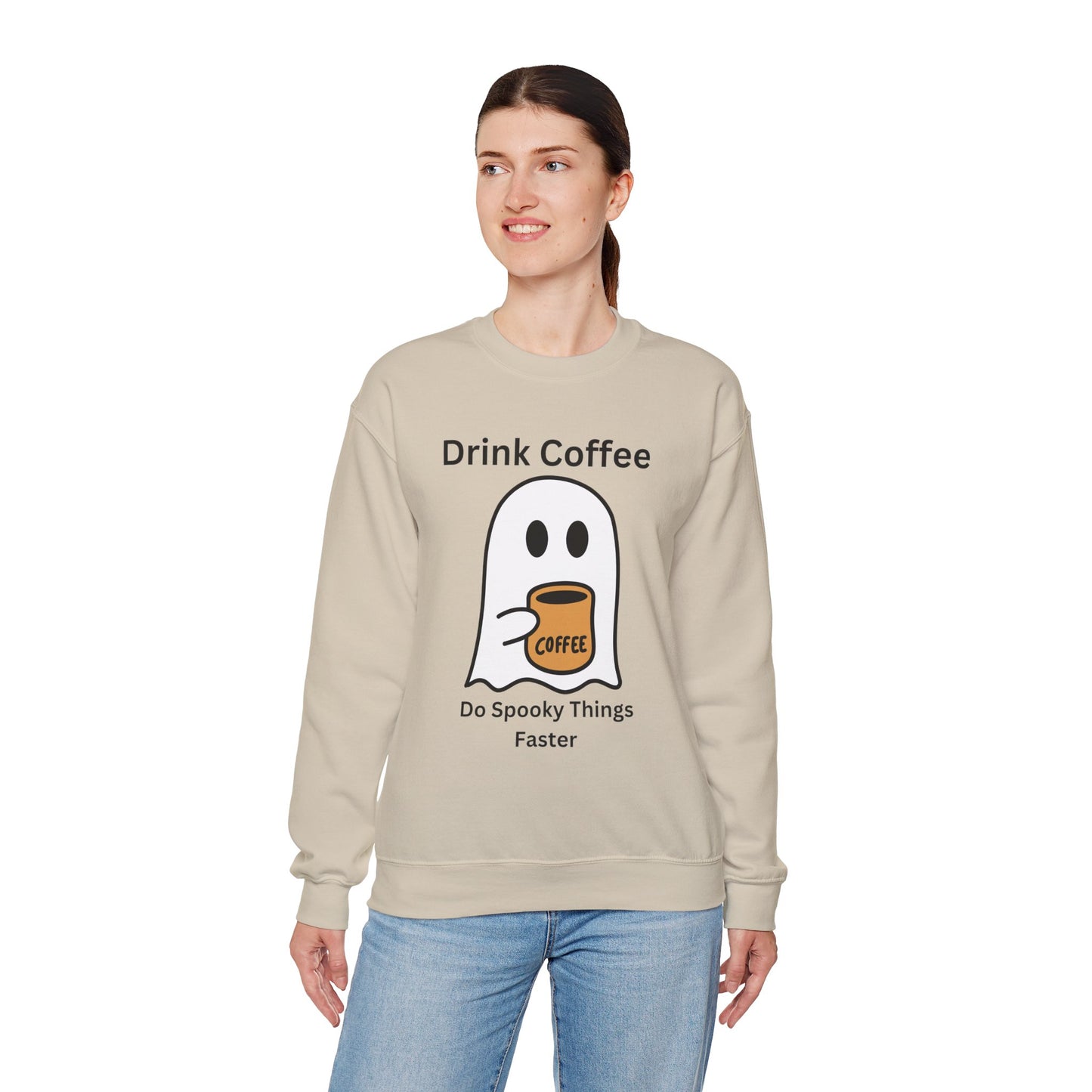 Boo Drink Coffee-Ghost-Sweatshirt