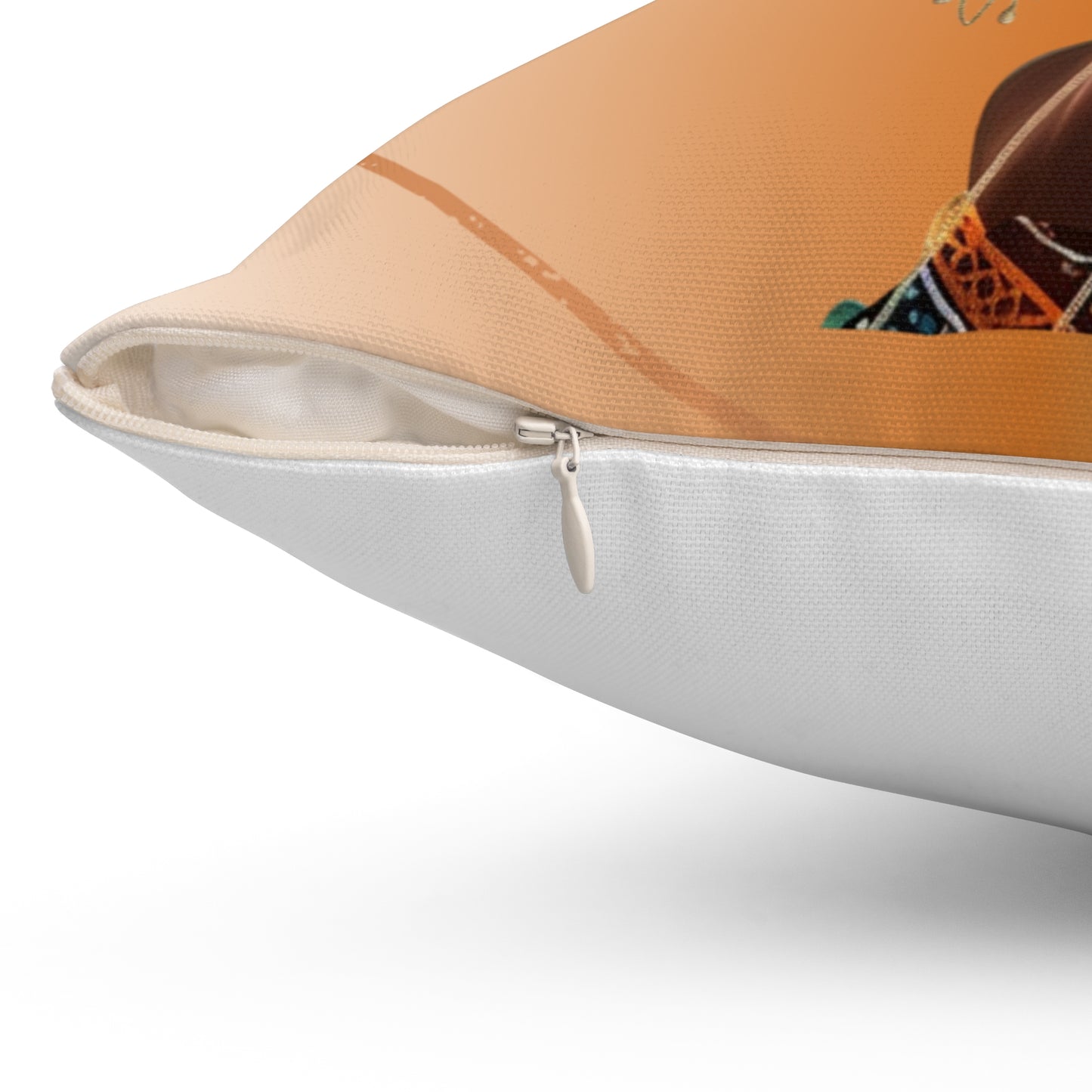 Queen Teal Bohemian Style African Woman Pillow