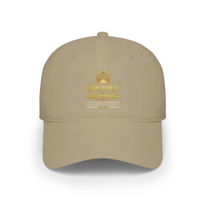 Fatherhood Kingdom Work Low Profile Baseball Cap — Crown Dad Hat