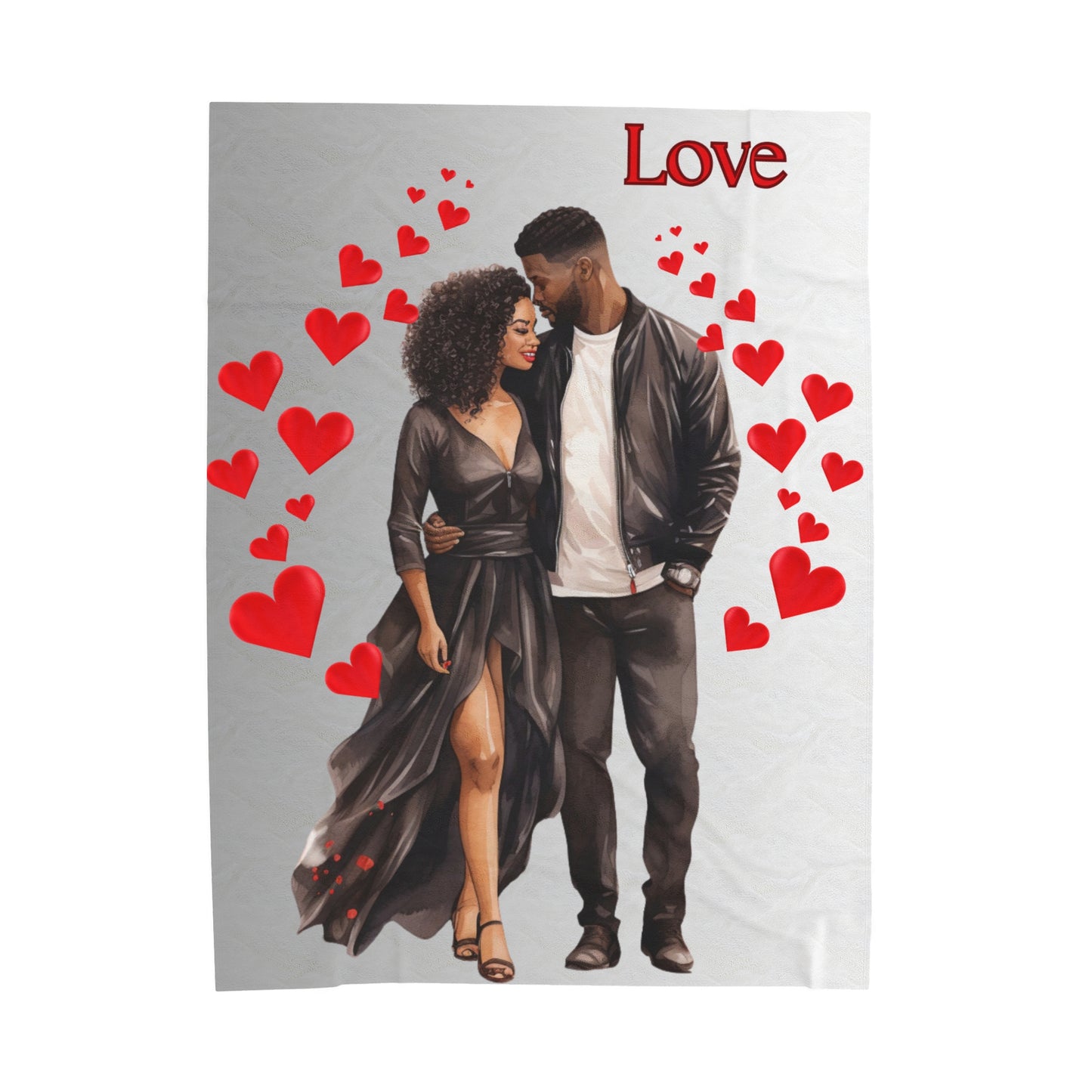 Love 2-Velveteen Plush Blanket