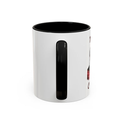 Black Santa-Accent Coffee Mug (11, 15oz) (Black)