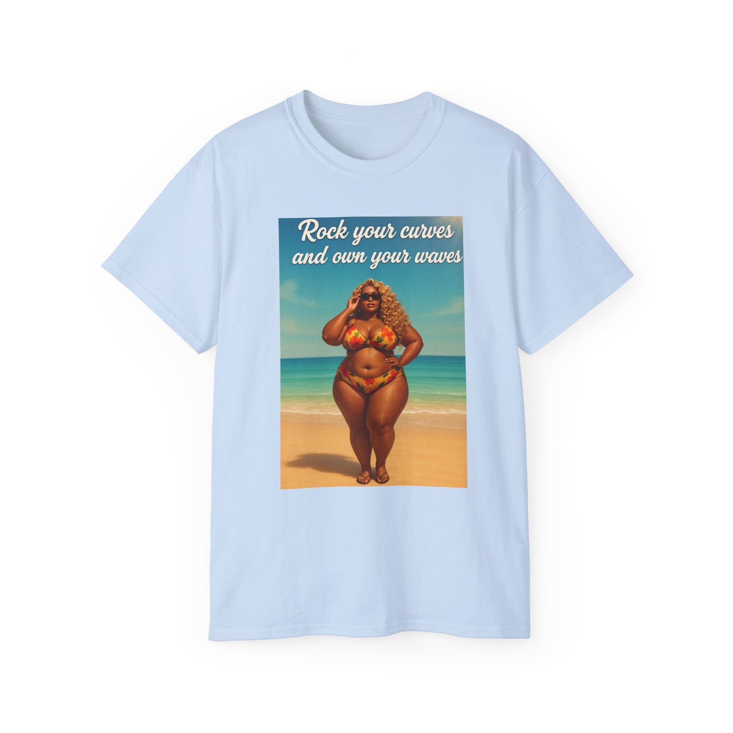 Embrace Your Curves And Rock Your Waves, Body Positivity T-Shirt