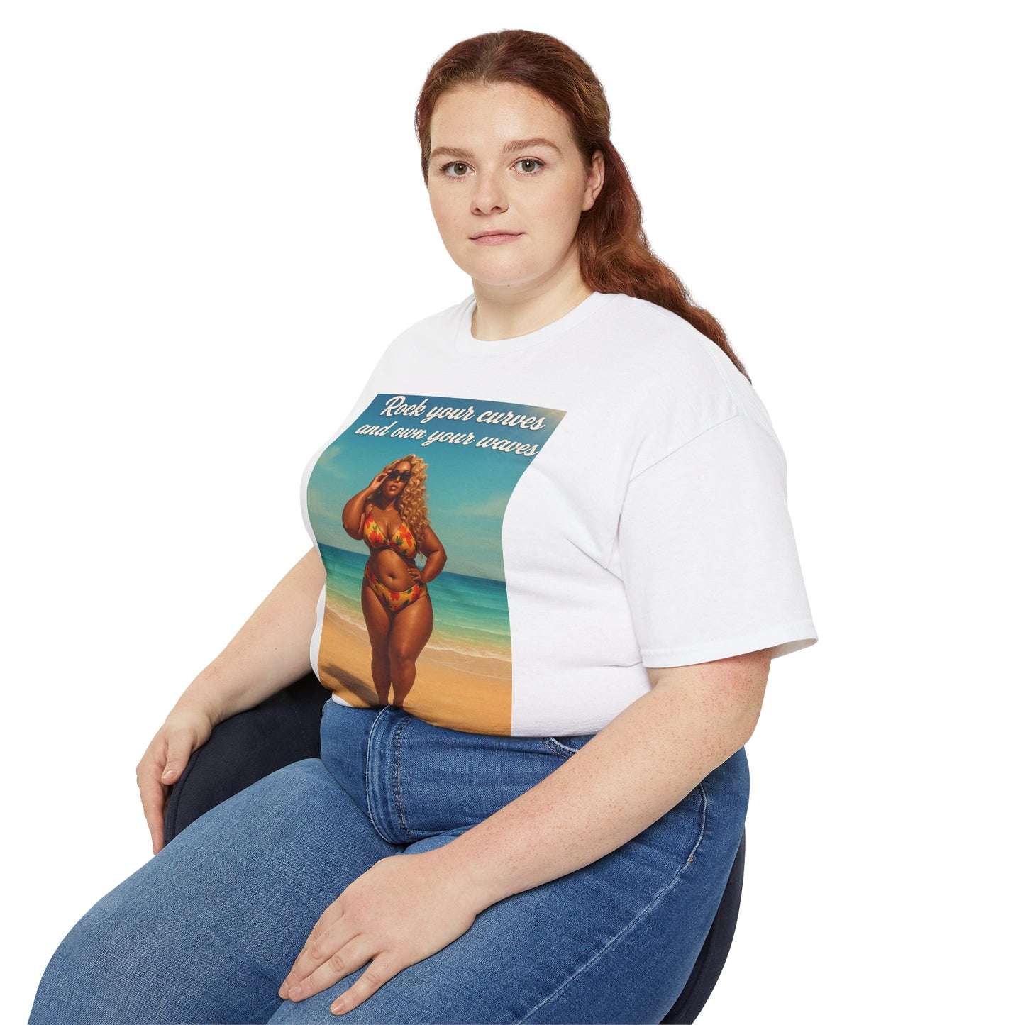 Embrace Your Curves And Rock Your Waves, Body Positivity T-Shirt