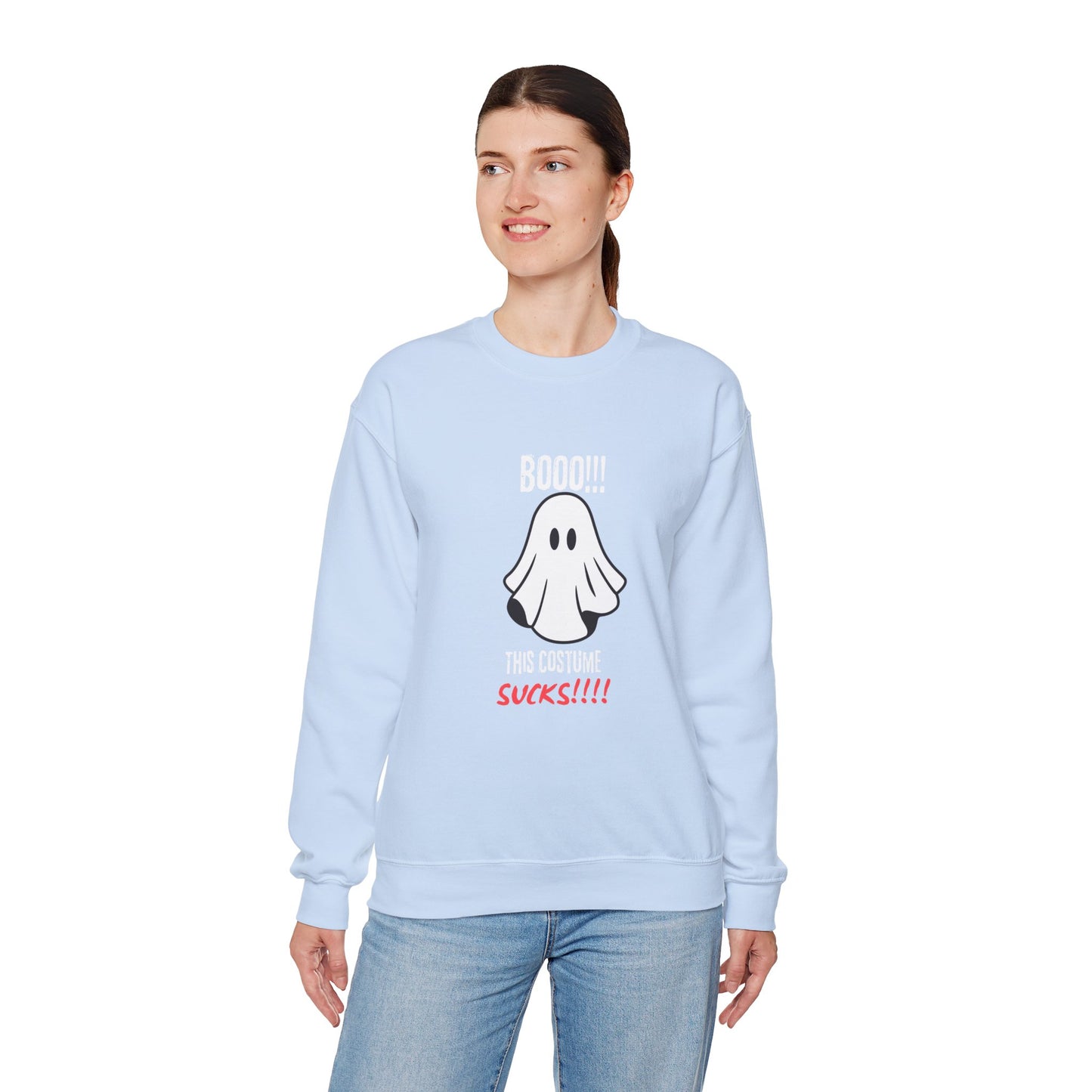 Boo Costume Sucks-Black-Sweatshirt