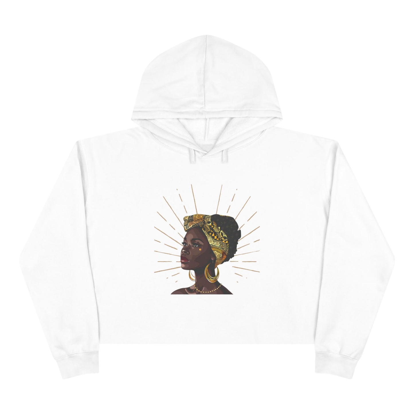 Queen Star Crop Hoodie