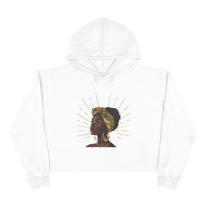 Queen Star Crop Hoodie
