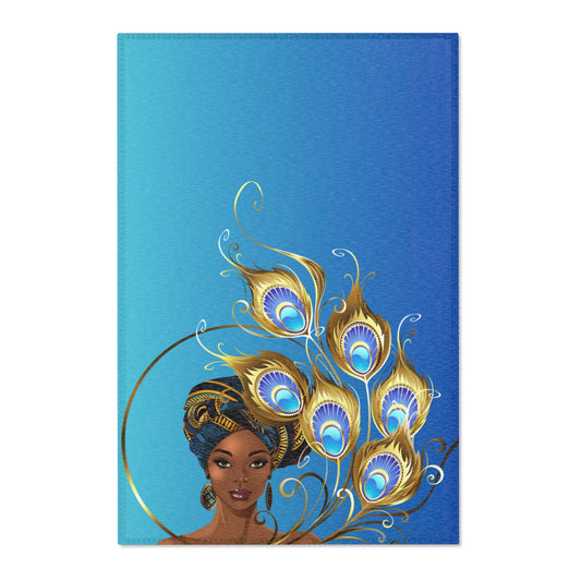 Elegant Peacock Queen Area Rug - Vibrant Home Décor for Every Occasion