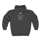 Queen Mom Custom Zip Hoodie — "My Mom is a Queen" Personalized Jacket