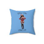 They Not Like Us 2 (Lt Blue) Spun Polyester Square Pillow