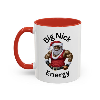 Big Nick Energy-Accent Coffee Mug (11, 15oz) (Red)