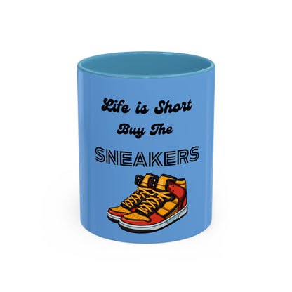 Sneaker Head Accent Coffee Mug