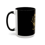 Bougie Mama Black Accent Coffee Mug — Gold Script Mom Gift (11/15oz)