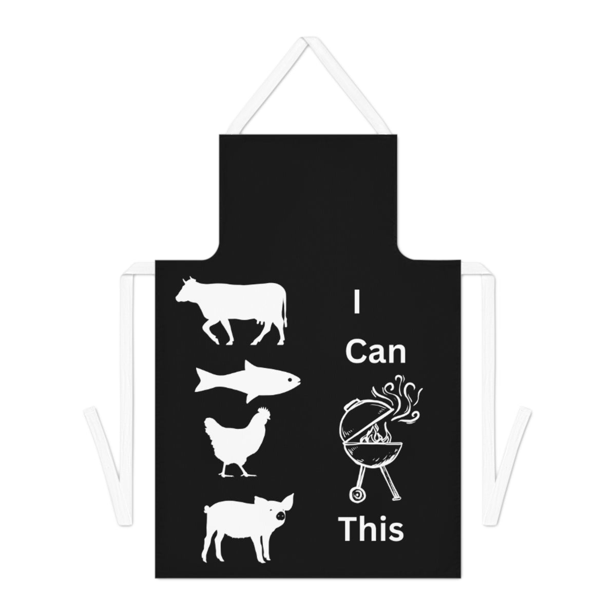 I Can Grill This Apron Black