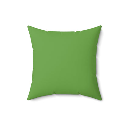 Hottie With A Body-Spun Polyester Square Pillow (Lt Green)