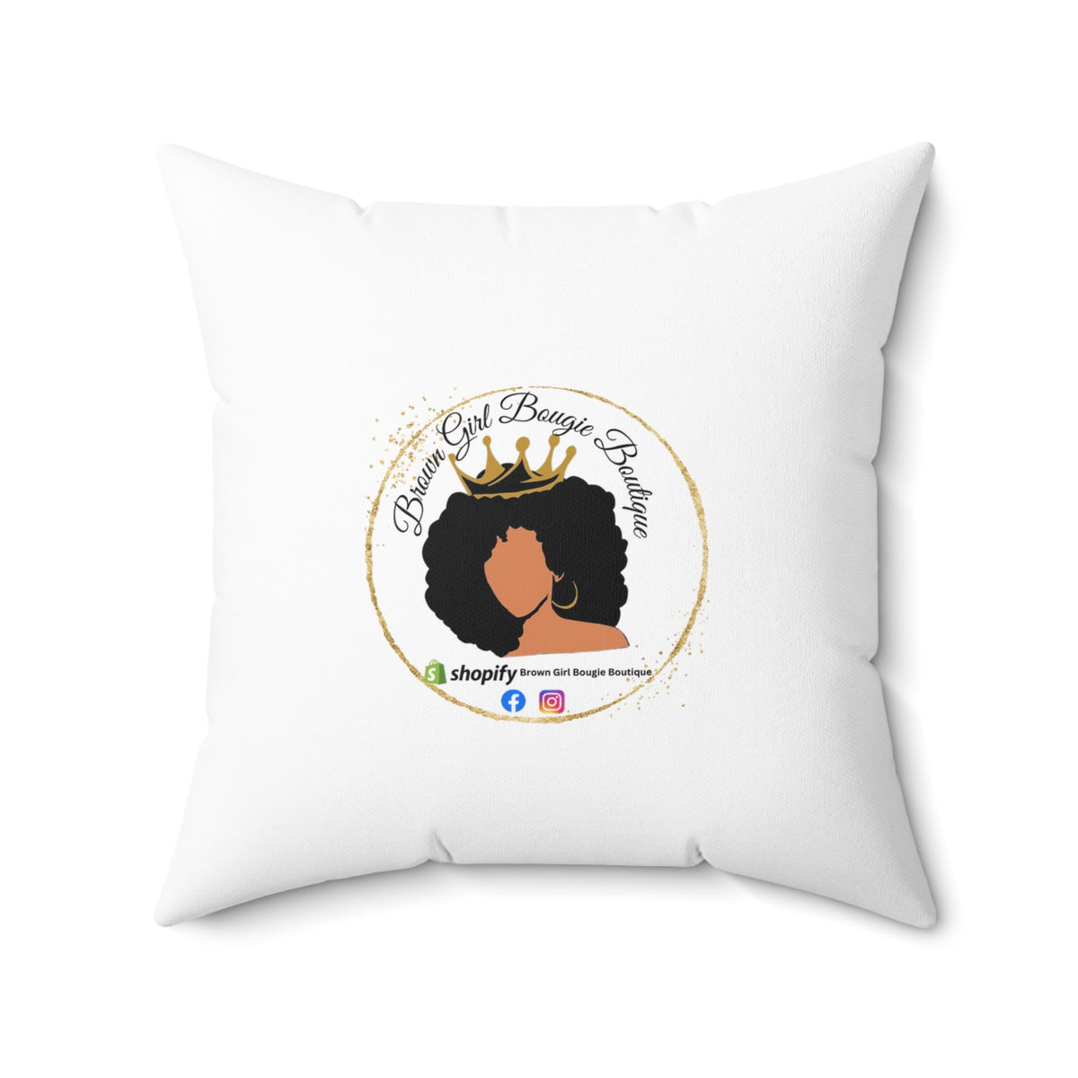 Star-Spun Polyester Square Pillow