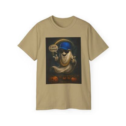 I Ain't Scared Ghost-Cotton T-Shirt