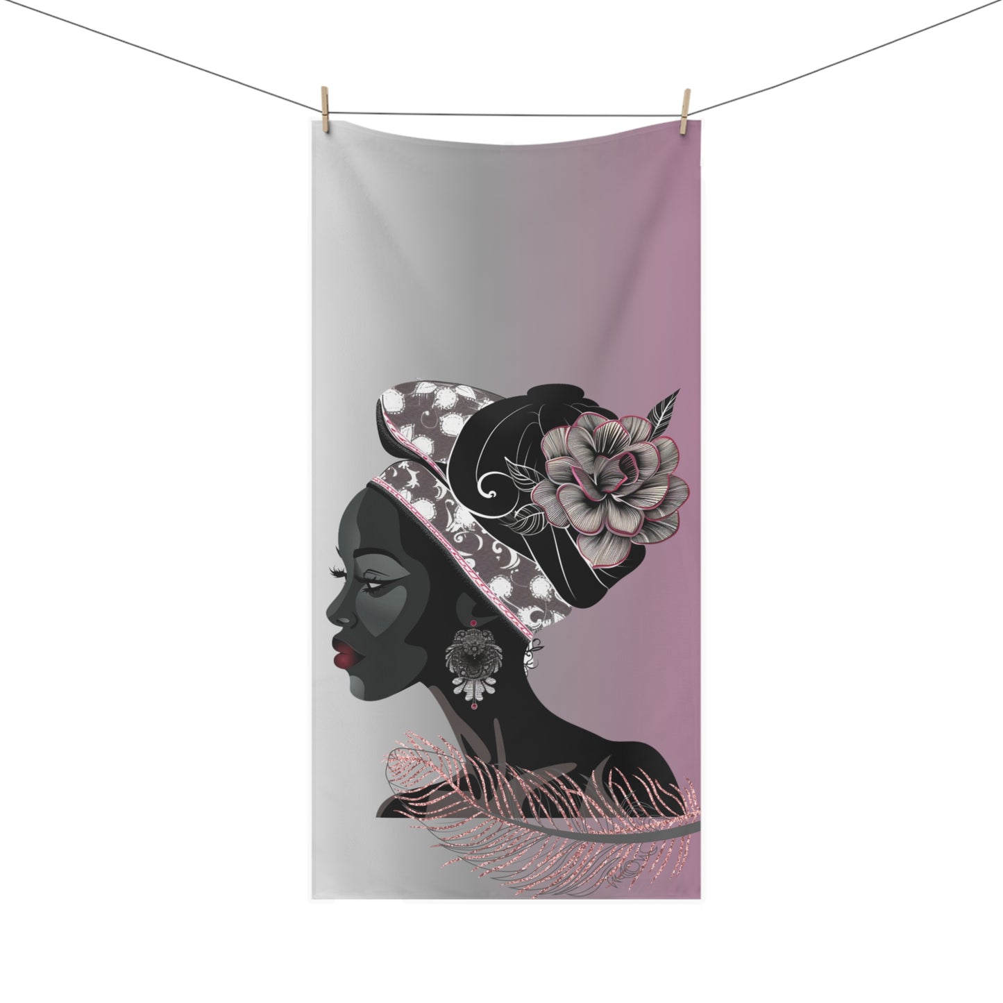 Feather-Mink-Cotton Towel