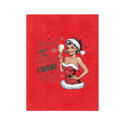 Forget About The Cookies-Velveteen Microfiber Blanket {Red)