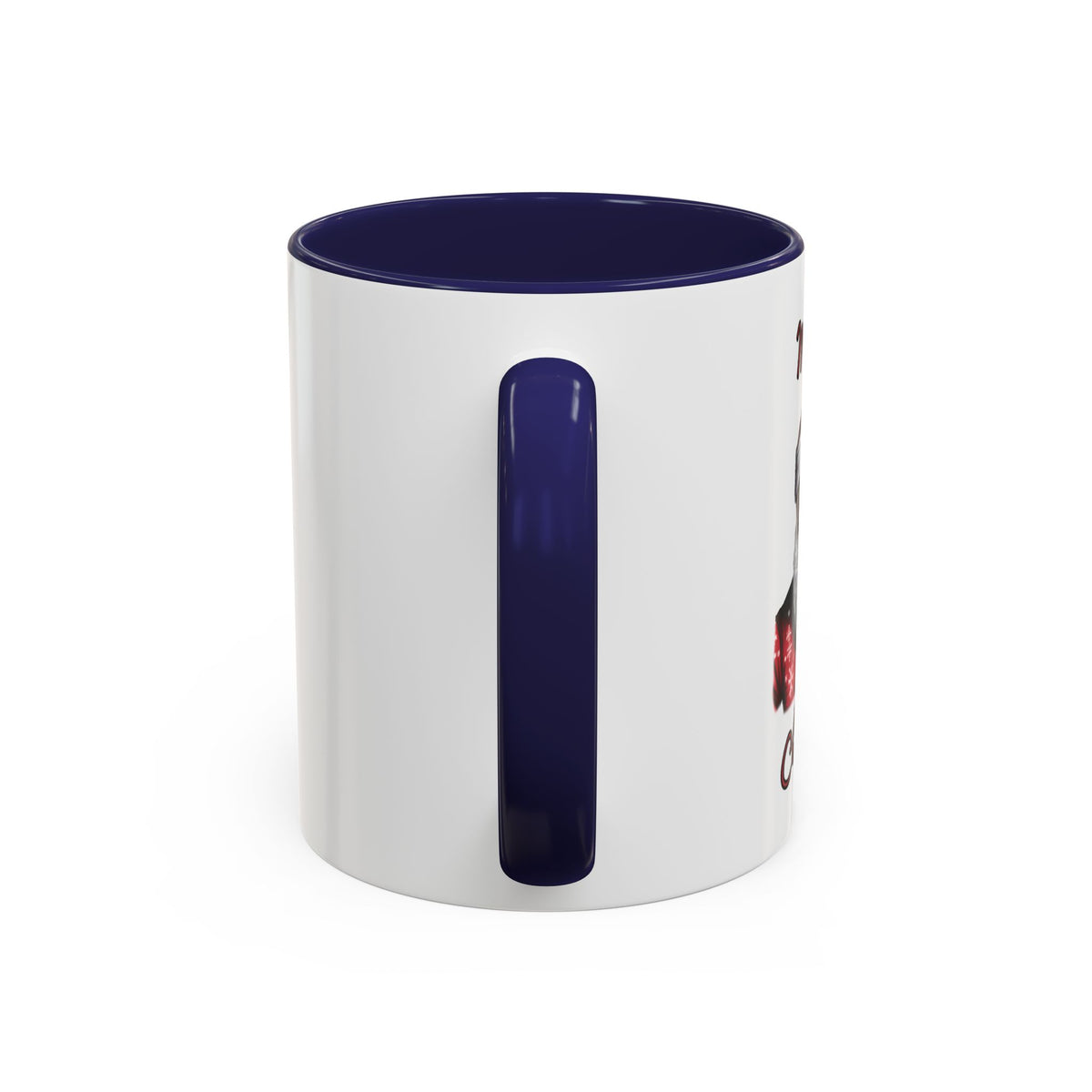 Black Santa-Accent Coffee Mug (11, 15oz) (Black)