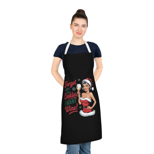 Forget About The Cookies-Adult Apron (AOP) (Black)