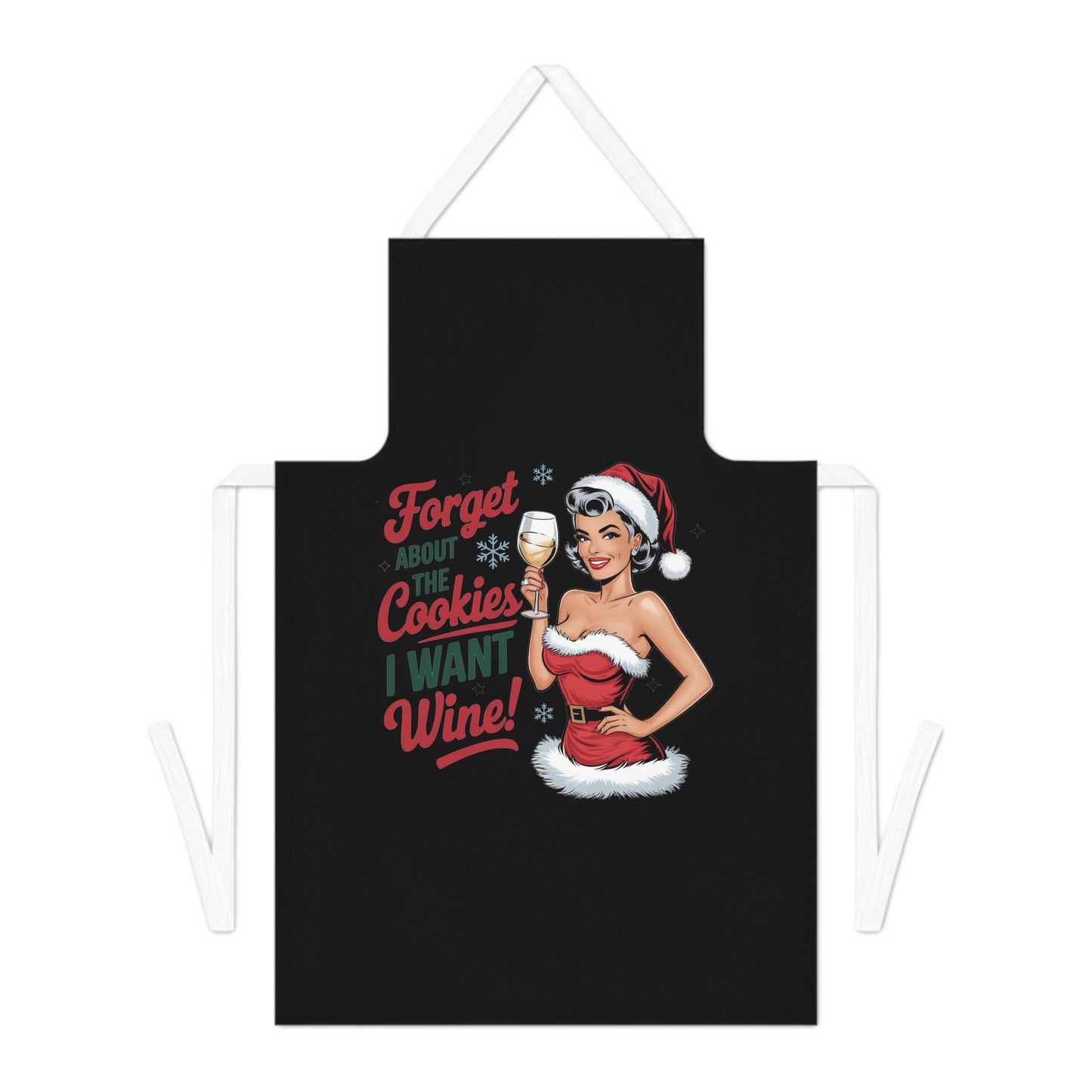 Forget About The Cookies-Adult Apron (AOP) (Black)